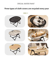 Load image into Gallery viewer, Elevated Pet Cot Bed for Dogs &amp; Cats, All Seasons Breathable Pet Bed, Portable Foldable Outdoor Pet Supplies
