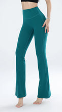 Load image into Gallery viewer, Women's leggings slim yoga pants women's high waisted wide leg pants sports bell bottoms breathable quick dry bottom
