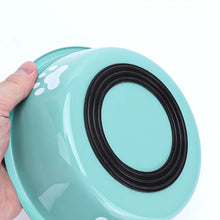 Load image into Gallery viewer, New stainless steel dog basin paw print pet supplies cat bowl dog bowl silicone anti-slip design pet drinking water feeding bowl
