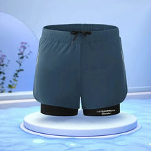 Load image into Gallery viewer, Men's Swim Trunks Quick Dry Athletic Shorts with Compression Liner for Beach Pool Running Gym
