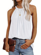 Load image into Gallery viewer, Summer Tops For Women Tops Casual Tunic Tops To Wear With Leggings Womens Blouse Halter Tank Tops Summer High Neck Sleeveless
