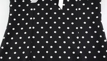 Load image into Gallery viewer, Dot Printed Dresses For Women Fashion Sexy Streetwear Short Sleeves Sheath Turn Down Collar V-Neck Long Vestidos Robes Female
