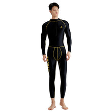 Load image into Gallery viewer, AMORESY Men's Tracksuits Sets Tops Leggings Shiny Glossy Sports Fitness Running Overall Catsuits All-purpose Jumpsuits
