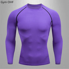 Load image into Gallery viewer, Gym Fitness T Shirt Men's Short Sleeve Summer Boxing Jersey Legging Men Rashguard Compression Pants Quick Dry Tight T-Shirts Men
