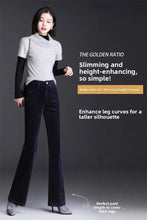 Load image into Gallery viewer, High Waist Corduroy Women's Pants Spring Autumn Winter Fashion Micro Flared Casual Trousers Slimming Warm Long Pants
