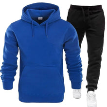 Load image into Gallery viewer, Basic Men/Women 2Pcs/Sets Sweatshirt Hoodies Pants 2024 Male Gyms Fitness Tops Joggers Sportswear Tracksuits
