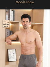 Load image into Gallery viewer, 100% Cotton Men Pajama Shorts Summer Solid Elastic Waist Short Pants Casual Breathable 3D Crotch Bottoms Sleepwear pijama hombre
