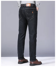 Load image into Gallery viewer, Classic Straight Stretch Denim Jeans
