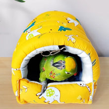 Load image into Gallery viewer, 1pc Cute Print Bird Bed Mini Cage Rabbit Squirrel Mat Guinea Pig Nest Hamster House Small Animal Sleeping Bed Pet Hanging Cage

