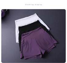 Load image into Gallery viewer, Women's 2 in 1 Shorts with Pockets - Lightweight Breathable Loose Anti-Disclosure Split Side for Yoga Running Gym
