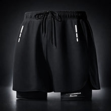Load image into Gallery viewer, Men's Swim Trunks Quick Dry Athletic Shorts with Compression Liner for Beach Pool Running Gym
