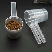 Load image into Gallery viewer, 1pc Transparent Pet Measuring Spoon With Scale Plastic Dog Cat Feeding Shovel Pet Tableware Supplies 50g 100ml
