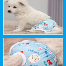 Load image into Gallery viewer, Pet Safety Pants Dog Physiological Pants Puppy Menstrual Sanitary Pants Aunt Pants Anti-harassment Printed Cute Underwear
