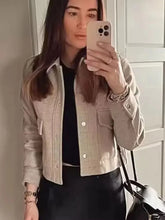 Load image into Gallery viewer, HH Jackets For Womens Autumn Fashion Solid Front Pockets Button Long Sleeve Jacket Elegant Woman Casual Outerwear Coat
