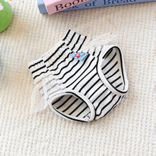 Load image into Gallery viewer, Striped Cotton Puppy Panties Set
