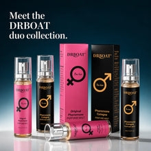 Load image into Gallery viewer, DRBOAT Men &amp; Women Body Mist Set, 2×0.67 Fl Oz - Hair and Body Perfume | Fruity Floral &amp; Citrus Woody Spray
