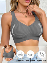 Load image into Gallery viewer, Sport Everyday Bras for Women Full Cup Seamless Push Up Female Underwear Adjustable Stretch Shoulder Straps Bralette Underwear
