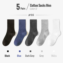 Load image into Gallery viewer, Combed Cotton Business Crew Socks
