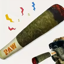 Load image into Gallery viewer, Funny Interactive Dog Toys Cigar Design Plush Squeaky Pet Toys Grinding Teeth Creative Chew Cool Stuffed Gifts for Dog Birthday
