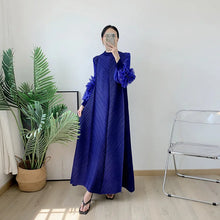 Load image into Gallery viewer, Women Elegant Evening Party Dresses 2025 Summer New Solid Colour Classic Long Sleeve Plate Flower Design Prom Dresses Female
