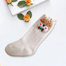 Load image into Gallery viewer, Festive Toddler Reindeer Winter Socks

