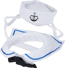 Load image into Gallery viewer, Navy Sailor Pet Halloween Costume
