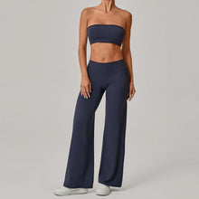 Load image into Gallery viewer, 2PCS Yoga Set Women Yoga Pant Workout Tracksuit Sportswear Gym High Waist Straight Leg Bottoms Fitness Bta Sports Suit XP01
