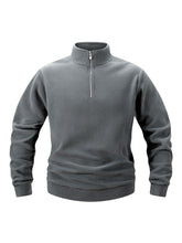 Load image into Gallery viewer, Modern Stand Collar Zip Pullover
