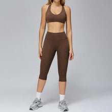 Load image into Gallery viewer, Yoga Set 2PCS Women Sportswear Workout Clothes Seamless Athletic Wear Gym Legging Fitness Bra Crop Top Long Sleeve Sports Suits
