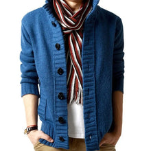 Load image into Gallery viewer, Buttoned Stand Collar Cardigan
