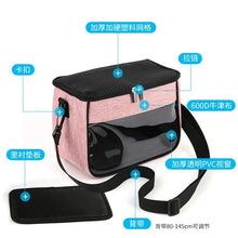 Load image into Gallery viewer, Portable Small Pet Travel Bag Breathable Animal Carrier Bag Rabbit Hamster Hedgehog Ferret Outdoor Inclined Shoulder Bag
