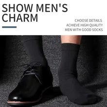 Load image into Gallery viewer, Classic Black Cotton Crew Socks
