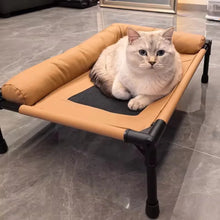Load image into Gallery viewer, Pet Furniture Mesh Elevated Dog Beds Breathable Removable Raised Dog Bed With Soft Pillow Outdoor Dog Cat Bed Patio Sunbathing
