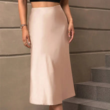 Load image into Gallery viewer, Elegant Summer A-Line Midi Skirt
