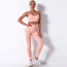 Load image into Gallery viewer, Female Yoga Set Ensemble Seamless Sexy Sport Suit Women Sportswear Leggings Fitness Workout Gym Wear Running Clothing Tracksuit
