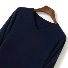 Load image into Gallery viewer, Thick Solid V-Neck Pullover
