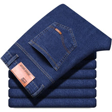 Load image into Gallery viewer, 2025 Men's Jeans Casual Stretch Classic Blue Black Denim Pants Men's Texture Jeans Versatile Item Interprets Denim Fashion offic
