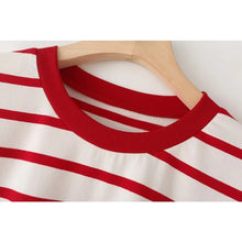 Load image into Gallery viewer, Striped Cotton Summer Tee Women
