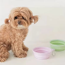 Load image into Gallery viewer, Foldable Silicone Dog Bowl Pet Outdoor Travel Portable Folding Cat Food Water Large Capacity Container Feeding Bowl Pet Supplies
