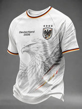 Load image into Gallery viewer, 2026 New Germany National Team White Football Jersey Men's Crew Neck Sportswear with Flag &amp; Eagle Print Casual &amp; Training Tops
