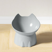 Load image into Gallery viewer, 1pc WhiskerWare Elevated Cat Bowl, Anti-Tip Plastic Raised Pet Feeding Dish with Tilted Edge, Neck Protection Kitty Food
