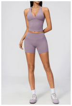 Load image into Gallery viewer, Yoga Outfit Set Fitness Two-Piece Set With No Embarrassing Lines Butt-Lifting Running Shorts Leggings Yoga Suit Athletic Wear

