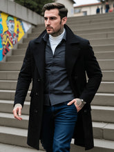 Load image into Gallery viewer, Refined Double Breasted Wool Coat
