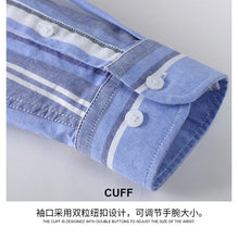 Load image into Gallery viewer, Striped Plaid Cotton Slim Shirt
