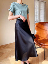 Load image into Gallery viewer, Elegant Satin A-Line Summer Skirt

