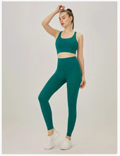 Load image into Gallery viewer, Women's Yoga Set Workout Set 2 Piece High Waist Yoga Leggings Sports Bra Gym Suit Activewear Sports Fitness Set Sports Suit
