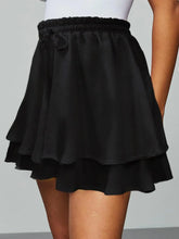 Load image into Gallery viewer, Boho Floral Mini Skirt with Ruffle Hem
