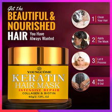 Load image into Gallery viewer, Hair Repairs Hair Mask Biotin Collagen Keratin Treatment Hairs Conditioner Hair Essential Oil Nourishing for Dry Damaged
