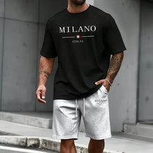 Load image into Gallery viewer, Men's Tracksuit Short Sleeve Top and Sports Shorts 2026 Summer Italy Fashion T-shirt Outfit Home Outdoor Daily Casual Sportswear
