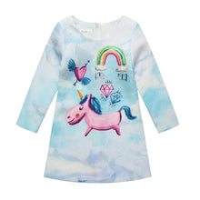 Load image into Gallery viewer, Printed Flower Casual Girls Dress
